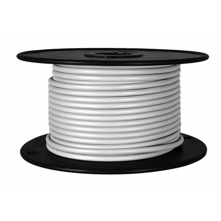 FASTTACKLE 100 ft. GPT Primary Wire; White - 18 Gauge FA654215